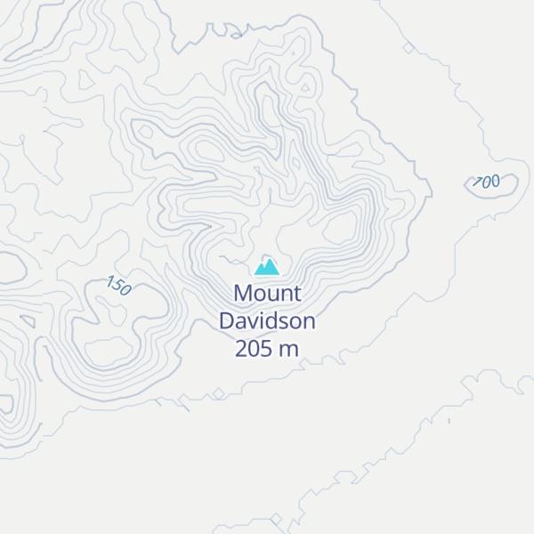 Map of Mount Davidson