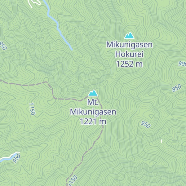 Map of Mt. Mikunigasen