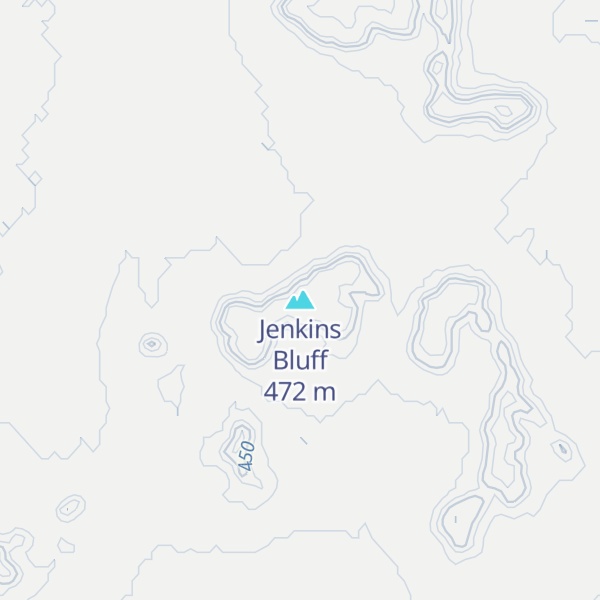 Map of Jenkins Bluff