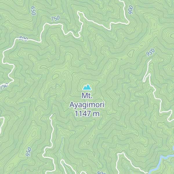Map of Mt. Ayagimori