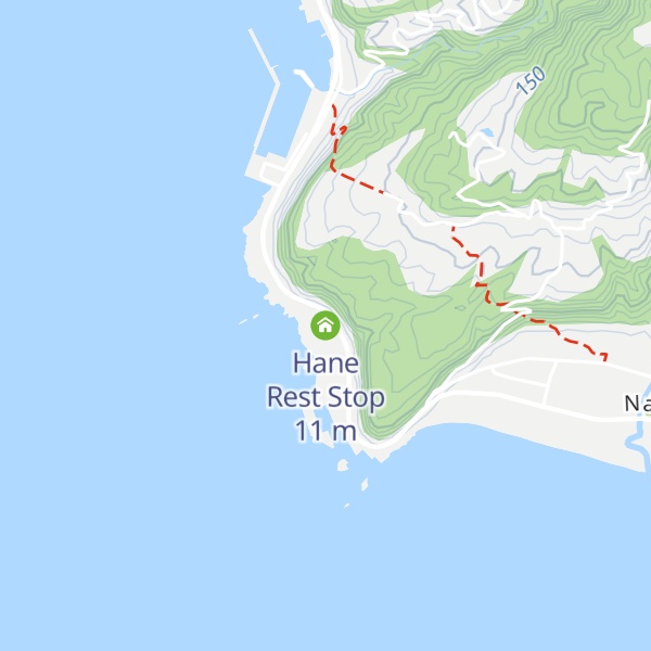 Map of Hane Rest Stop