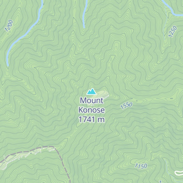 Map of Mount Konose