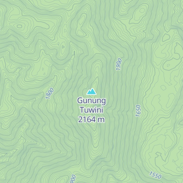 Map of Gunung Tuwini
