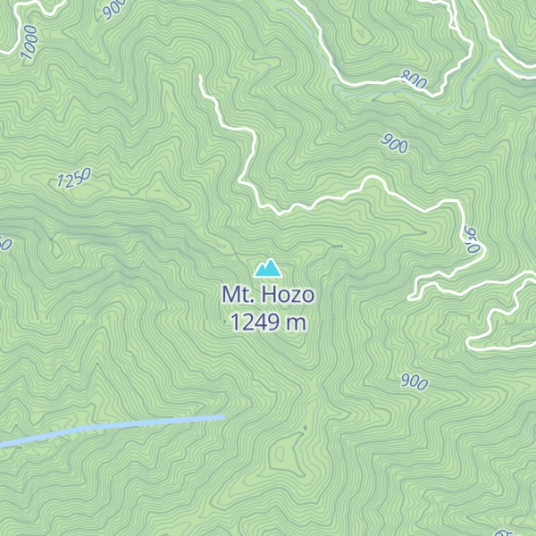 Map of Mt. Hozo