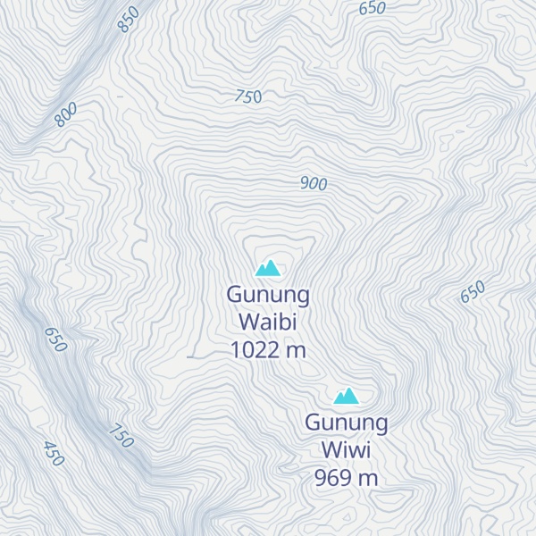 Map of Gunung Waibi