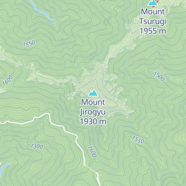 Map of Mount Jirogyu