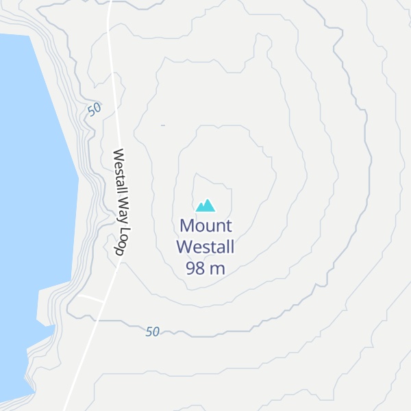 Map of Mount Westall