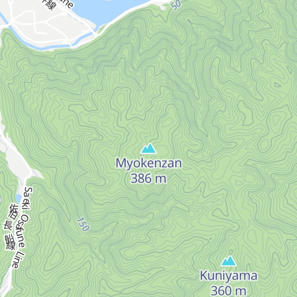 Map of Myokenzan