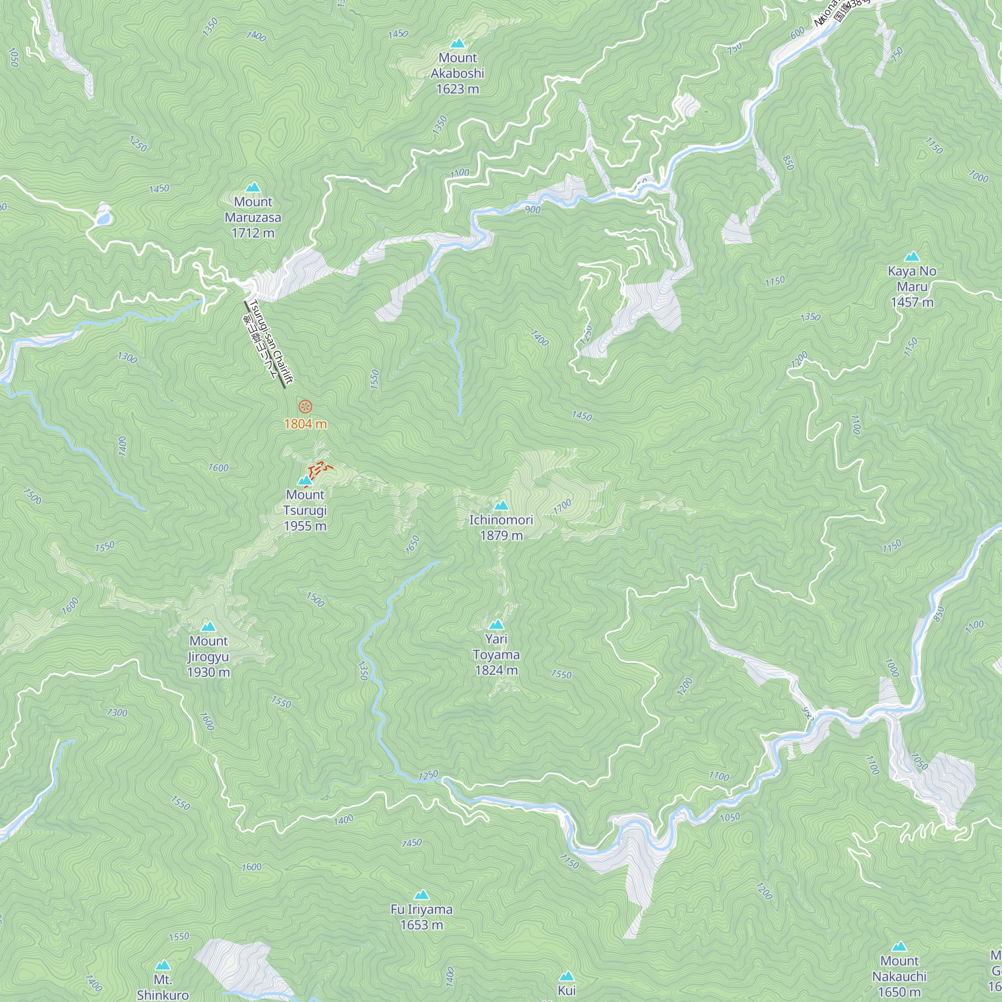 Kenzan Ichi No Mori Hyutte map