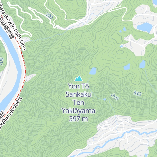 Map of Yon Tō Sankaku Ten   Yakiōyama