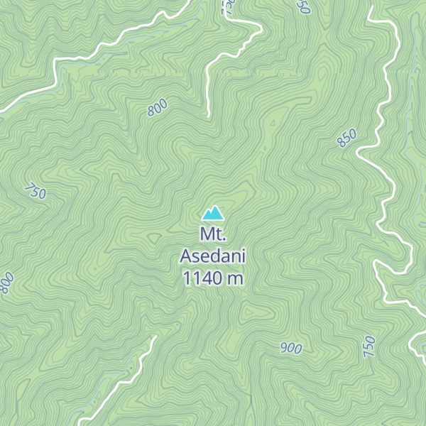Map of Mt. Asedani