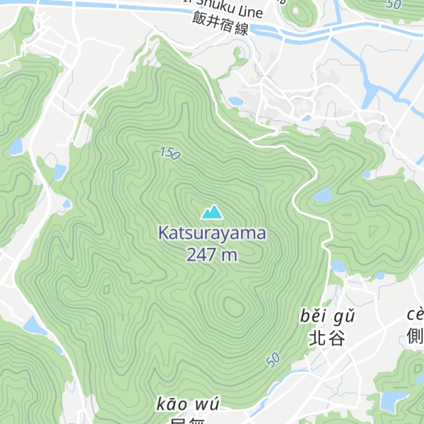 Map of Katsurayama