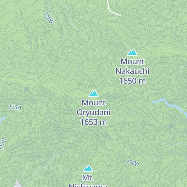 Map of Mount Oryudani