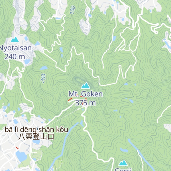 Map of Mt. Goken