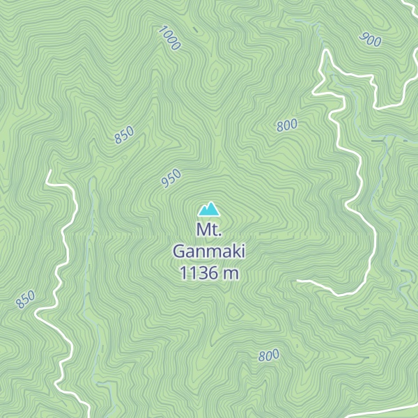 Map of Mt. Ganmaki