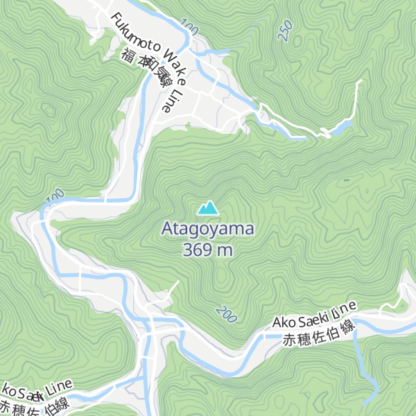 Map of Atagoyama