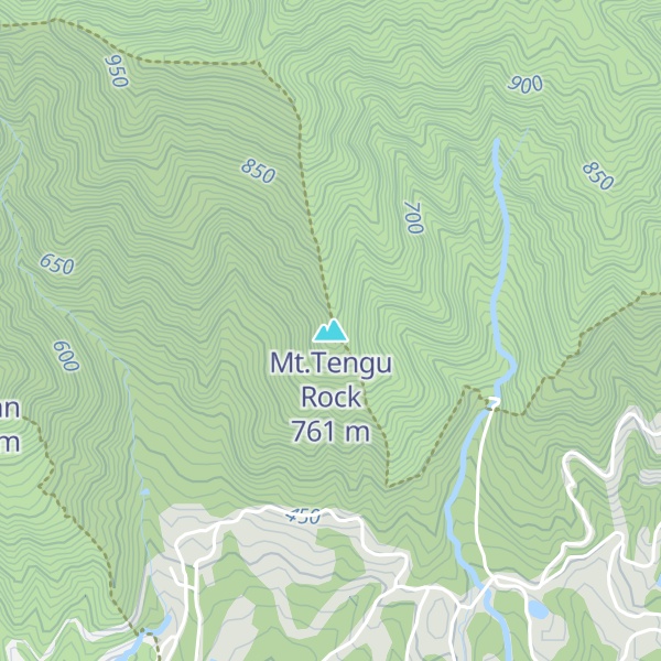 Map of Mt.Tengu Rock