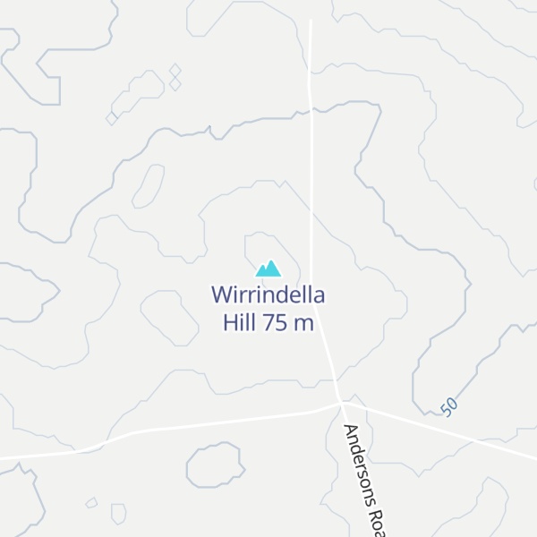 Map of Wirrindella Hill