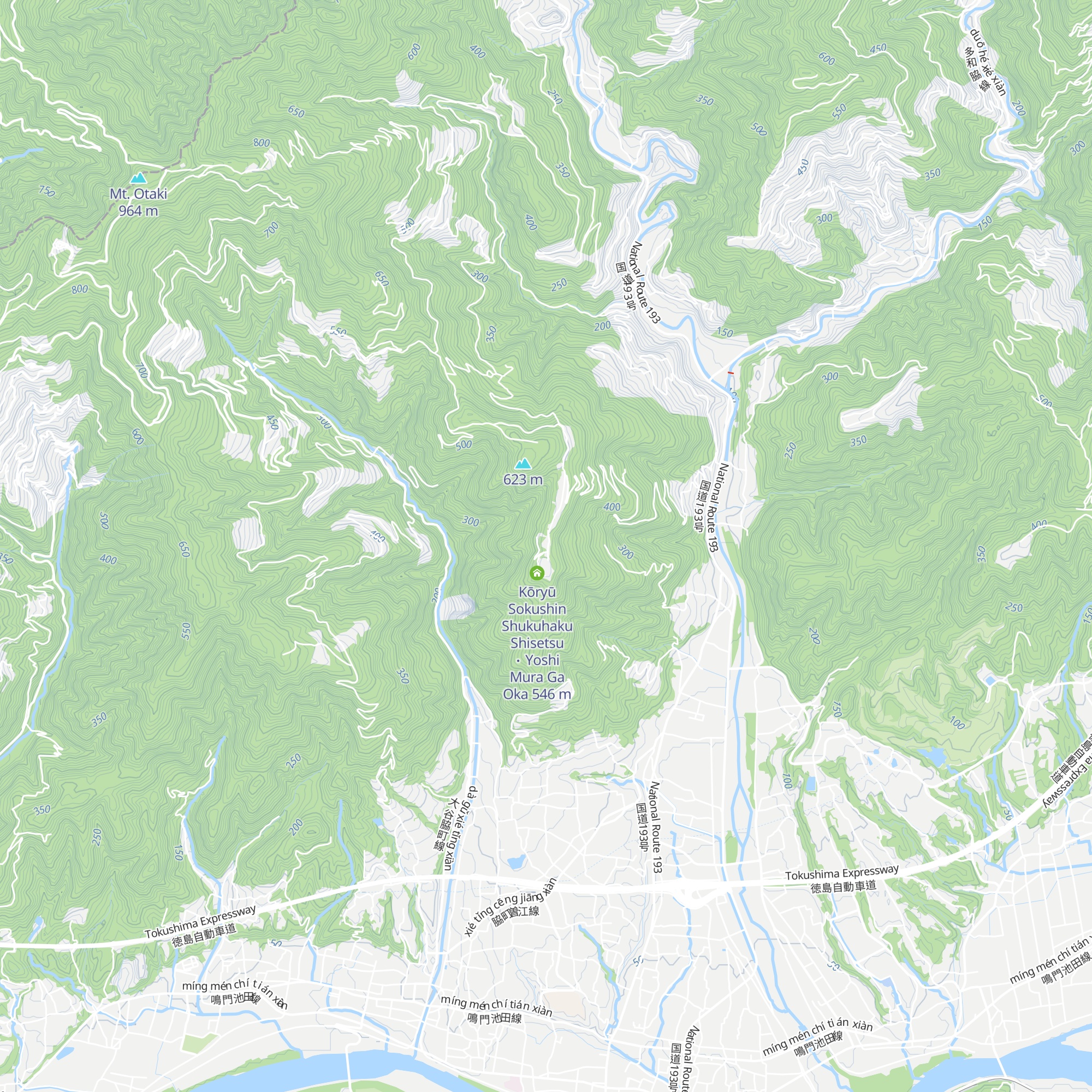 Kōryū Sokushin Shukuhaku Shisetsu ･ Yoshi Mura Ga Oka map