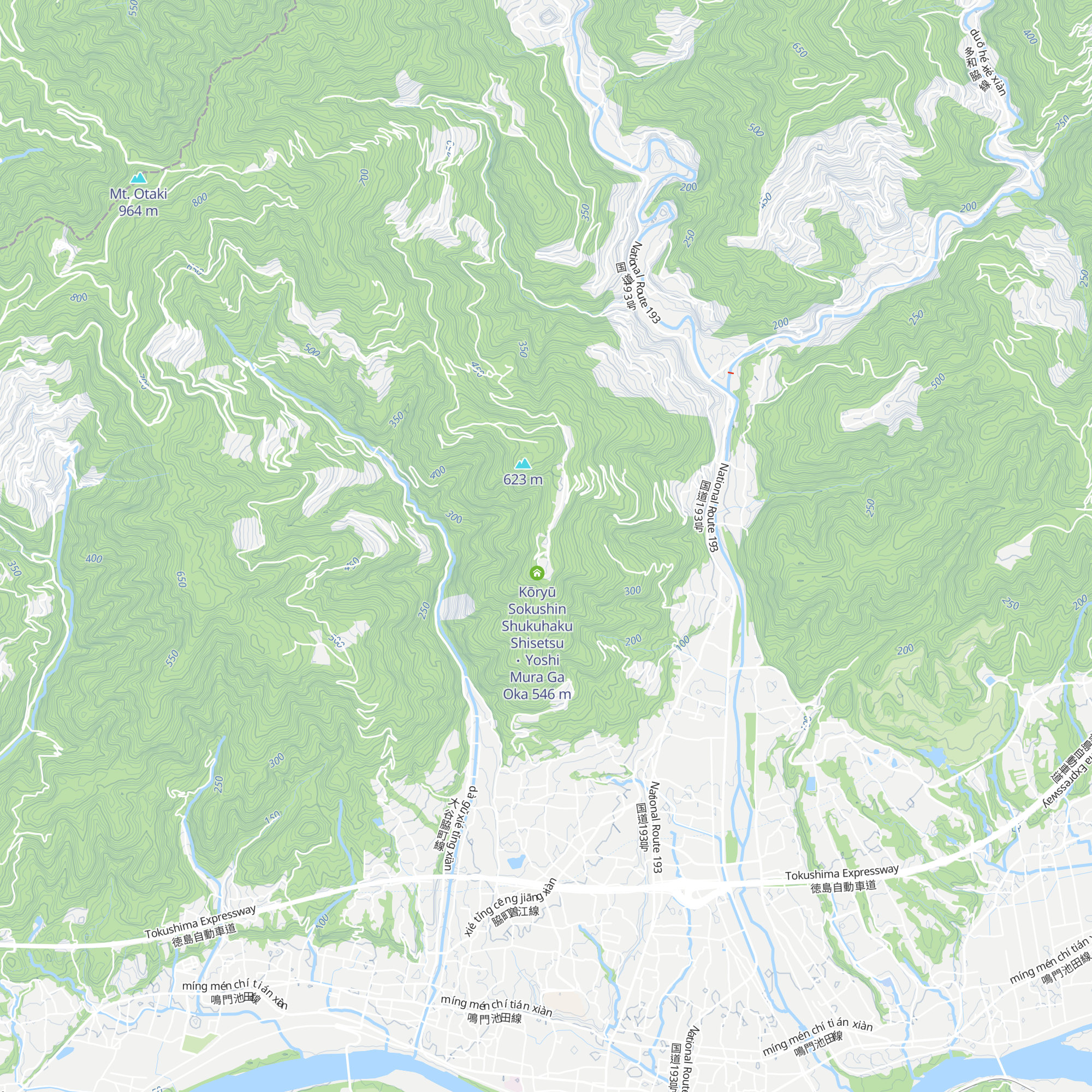 Kōryū Sokushin Shukuhaku Shisetsu ･ Yoshi Mura Ga Oka map