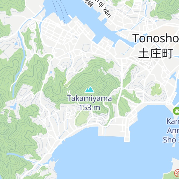 Map of Takamiyama