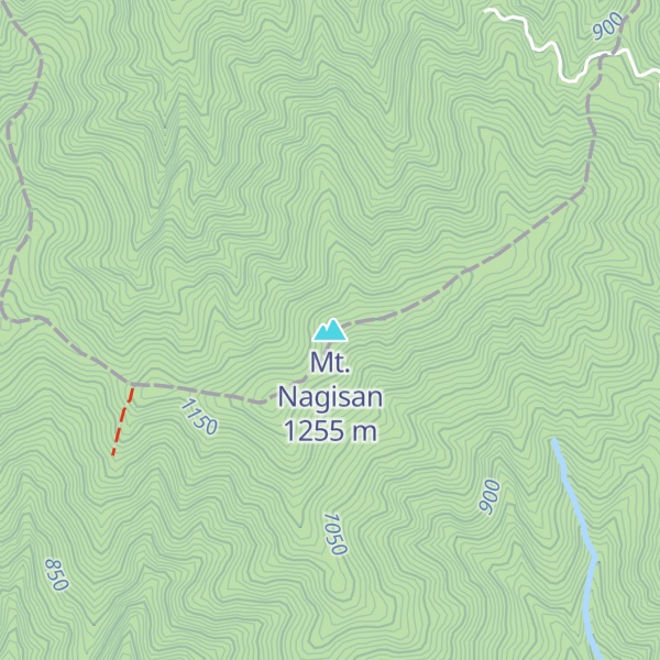 Map of Mt. Nagisan