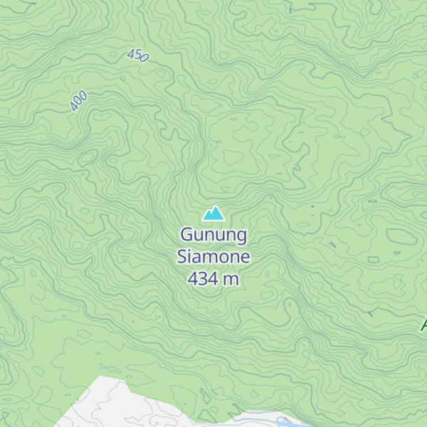 Map of Gunung Siamone