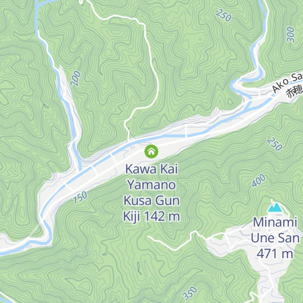 Map of Kawa Kai   Yamano Kusa Gun Kiji