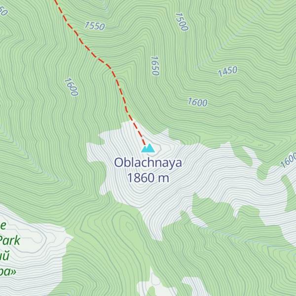 Map of Oblachnaya
