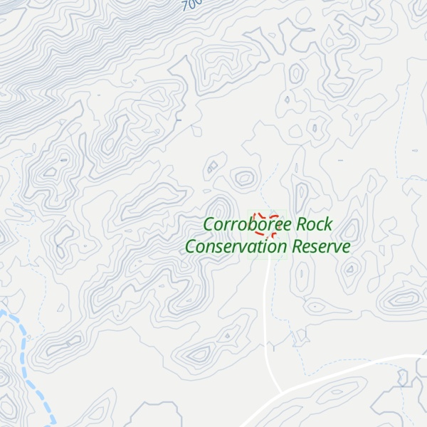 Map of Corroboree Rock