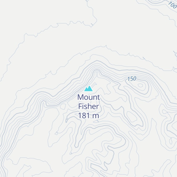 Map of Mount Fisher