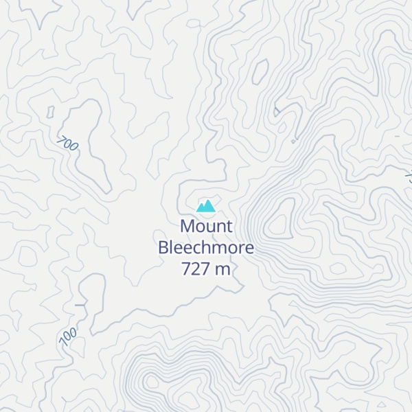 Map of Mount Bleechmore