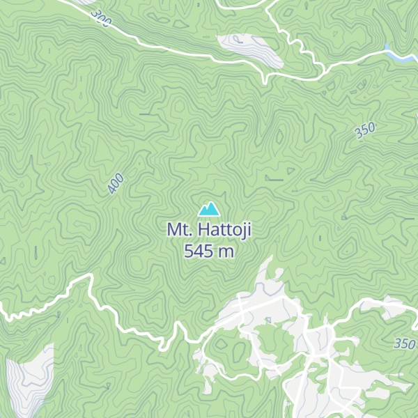 Map of Mt. Hattoji