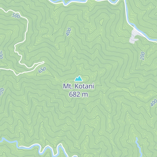 Map of Mt. Kotani