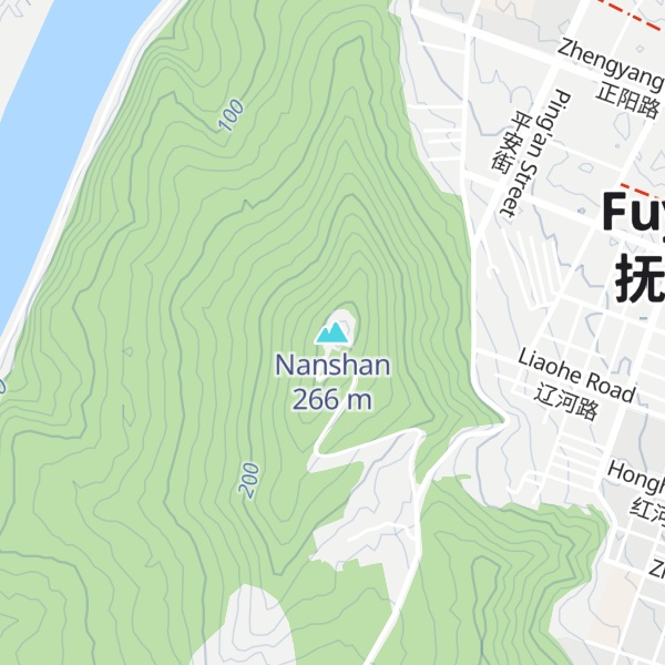 Map of Nanshan