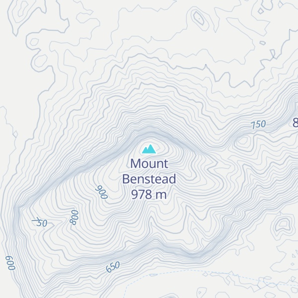 Map of Mount Benstead
