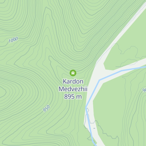 Map of Kardon Medvezhii