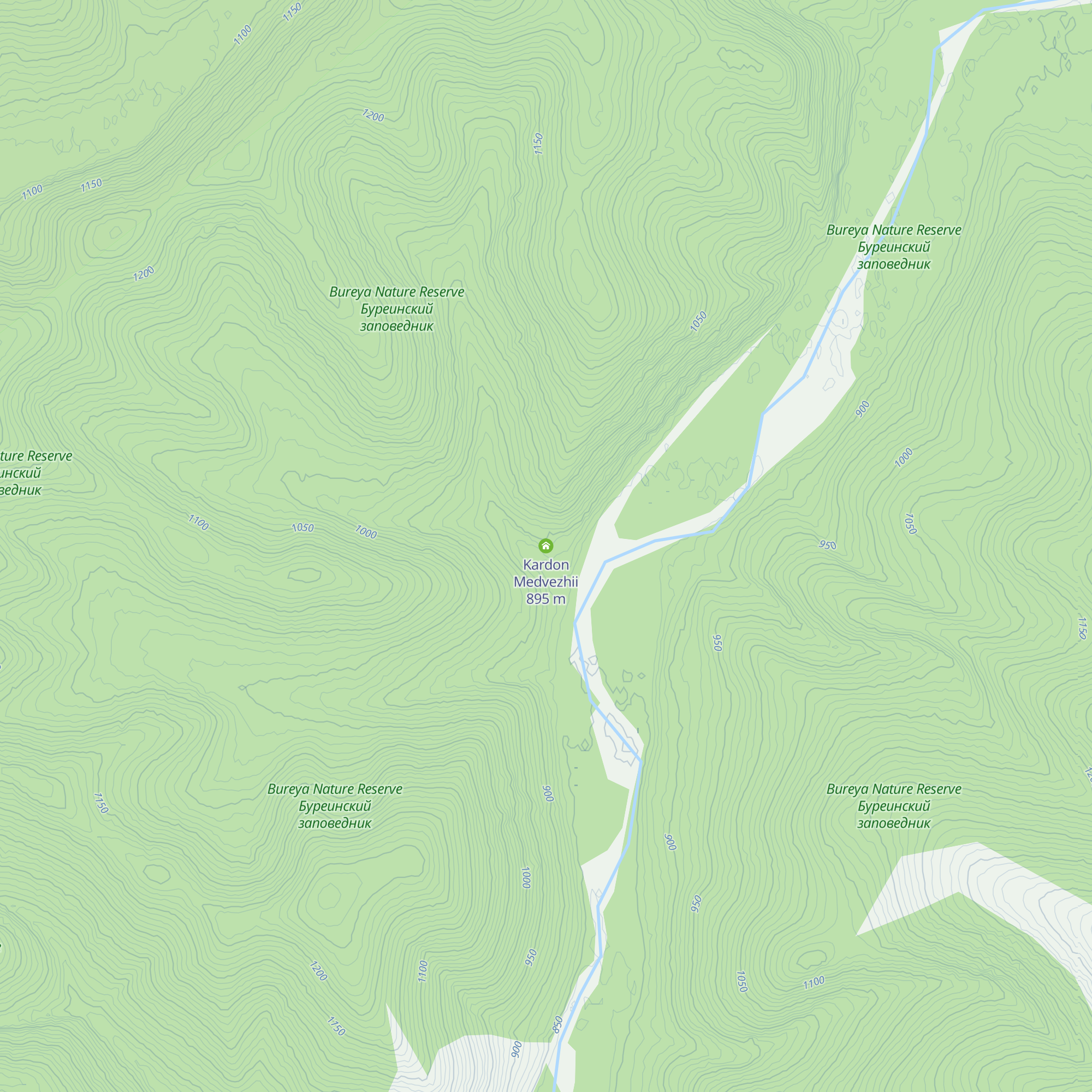 Kardon Medvezhii map