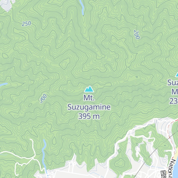 Map of Mt. Suzugamine
