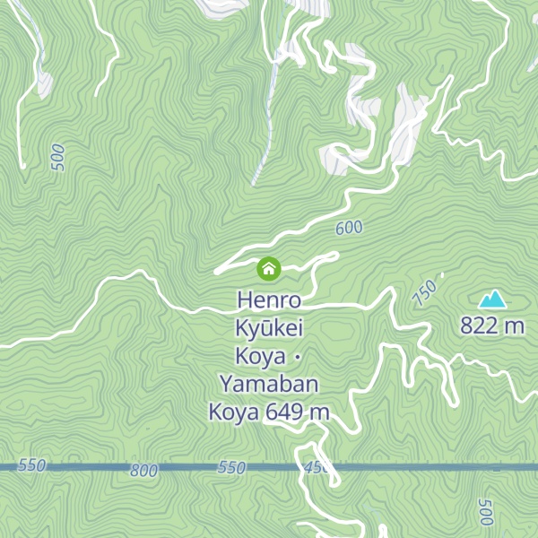 Map of Henro Kyūkei Koya ･ Yamaban Koya