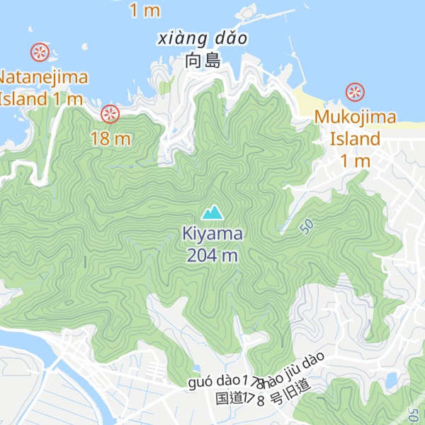 Map of Kiyama