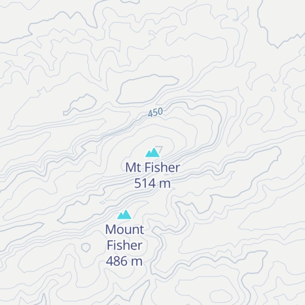 Map of Mt Fisher