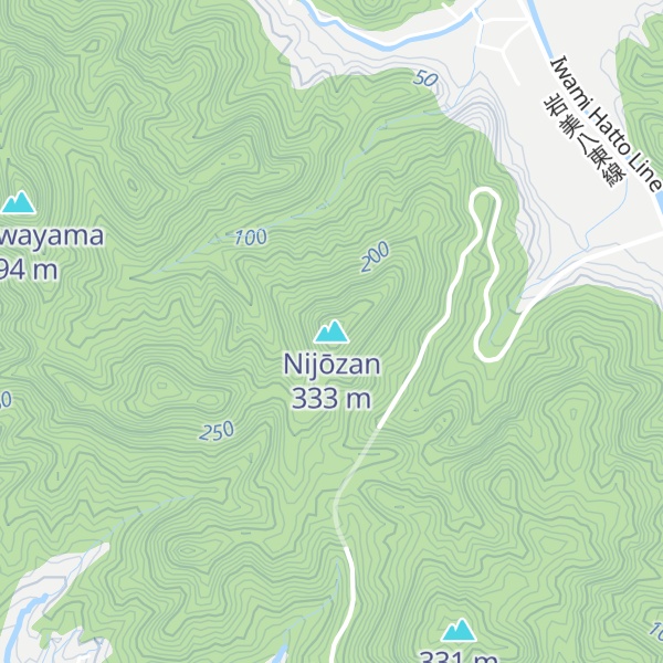 Map of Nijōzan