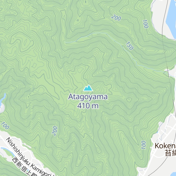 Map of Atagoyama