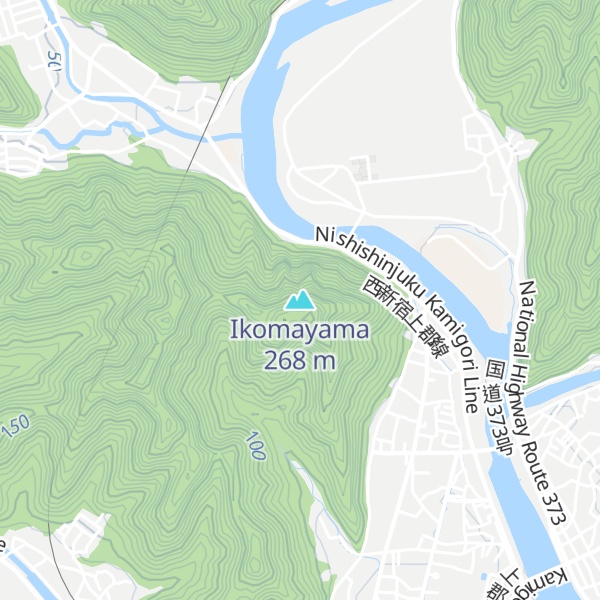 Map of Ikomayama