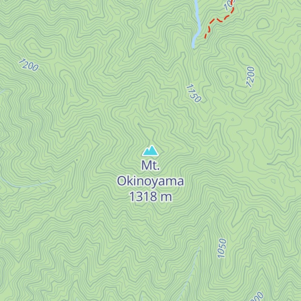 Map of Mt. Okinoyama