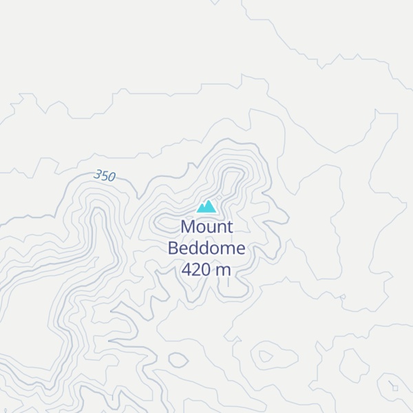 Map of Mount Beddome
