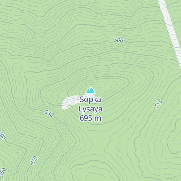 Map of Sopka Lysaya
