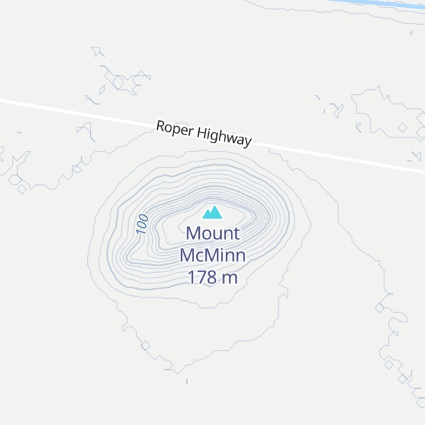 Map of Mount McMinn