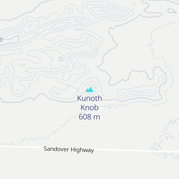 Map of Kunoth Knob
